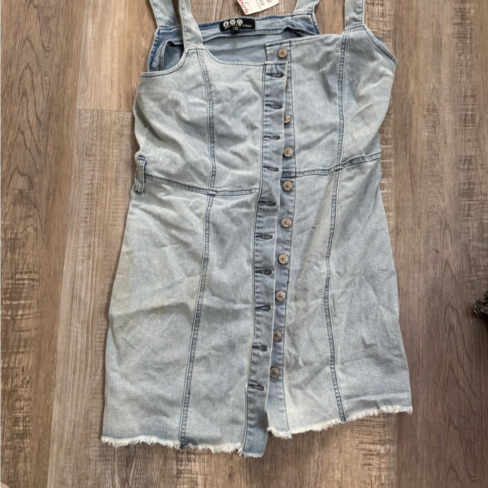 Rewash Light Blue Denim Dress